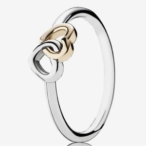 Pandora Interlinked Hearts with 14k gold